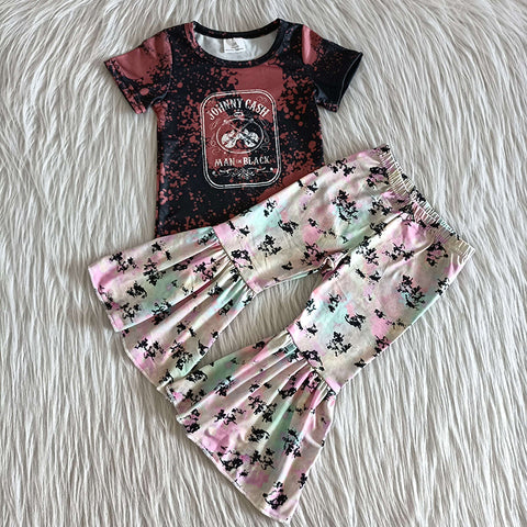 Clearance Girl Guitar Floral Pant Outfit