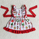 Girl Christmas Cartoon Dress