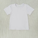 Boy White Short Sleeve T-shirt