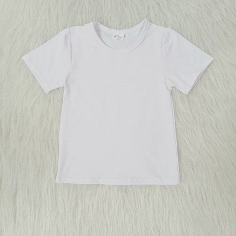 Boy White Short Sleeve T-shirt