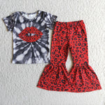 Girl Lip Red Leopard Outfit