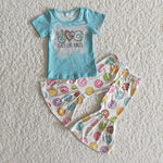 Clearance Girl Peace Love Donuts Outfit