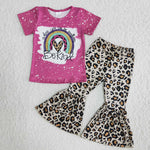 B15-23 Girl Be Kind Rainbow Leopard Outfit-promotion 2024.1.6