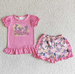 C4-27 Pink Summer Girls Short Outfits Clothes-promotion 2024.3.30