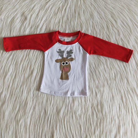 Boy Christmas Deer T-shirt