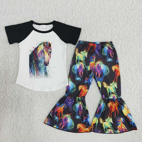 Clearance Girl Rainbow Horse Outfit