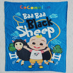 Baby Black Sheep Print Minky Blanket