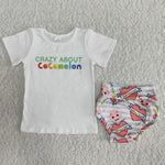 Baby Letter Print Bummie Sets