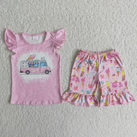 C6-11 Girl Pink Ice Shorts Outfit-promotion 2024.3.30