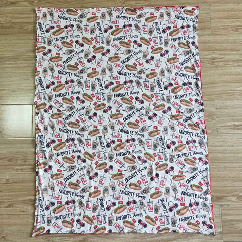 Cute Letter Print Baby Blankets