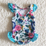 Girl Floral One Piece Swimsuit