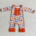 Girl Pumpkin Romper