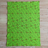 Baby Green MonsterSeamless Print Minky Blanket