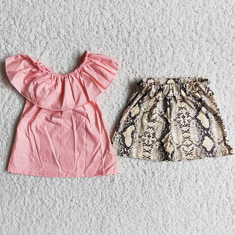 Girl Pink Snake Shorts Outfit-promotion 2024.3.30