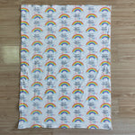 Baby Rainbow Seamless Minky Blanket