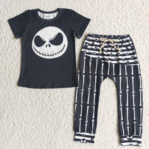 Clearance Boy Halloween SkulL Outfits