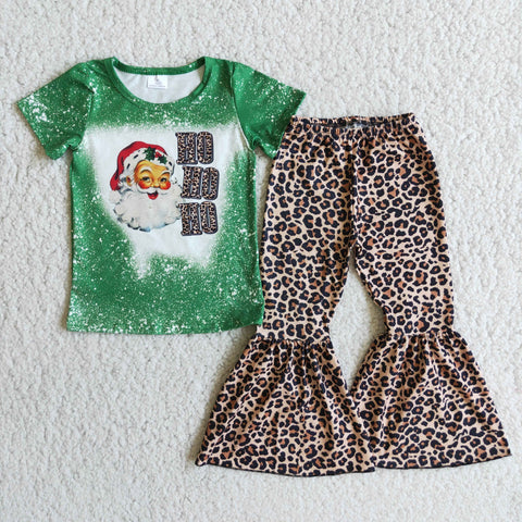 Girl Christmas HO Leopard Outfits