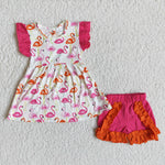 C2-9 Girl Flamingo Fuchsia Shorts Outfit-promotion 2024.2.24