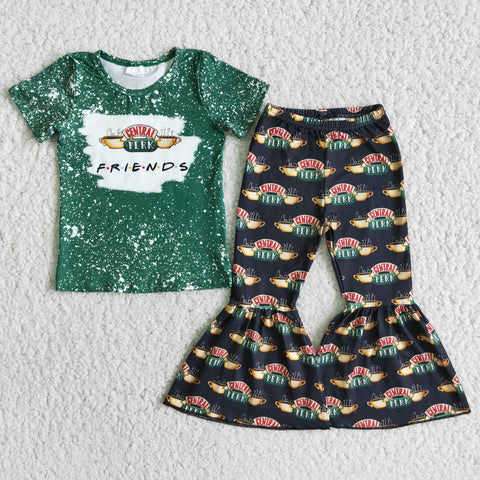 E1-4 Girl Green Friend Print Outfit-promotion 2024.7.24