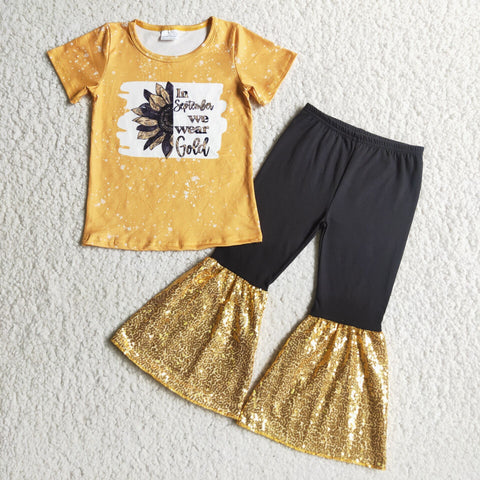 E4-29 In September We Wear Gold Girl Sequin Outfit-promotion 2024.8.3