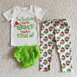 I am So Cute Girl Cartoon 3 Pieces Outfit