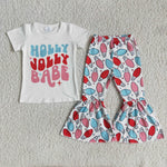 Holly Jolly Babe Girl Holiday Lamp Outfit