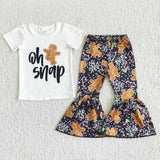 Oh Snap Girl Gingerbread Bell Bottom Outfit