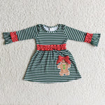 6 B13-20 Girl Embroidery Cookie Striped Dress-promotion 2024.11.9