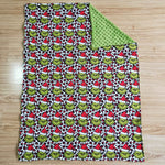 Baby Green Monster Seamless Minky Blanket