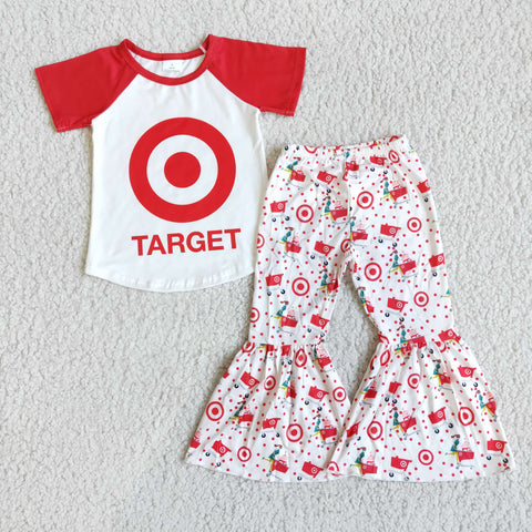 B5-21 Girl Target Circle Bell Bottom Outfit-promotion 2024.5.18