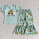 Girl Loads of Luck Short Sleeve Print Pant Outfit