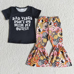 E7-1 Bad Vibes Don't Go With My Outfit Girl Print Outfit-promotion 2024.3.2