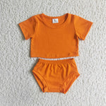 Orange Bummies Set Match Spiderweb Maxi Dress Baby Girls Halloween Set