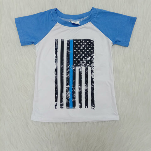 Boy Blue Flag Short Sleeve T-shirt