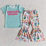 E6-4 Girl Obsessed Short Sleeve Cartoon Pant Outfit-promotion 2024.8.3