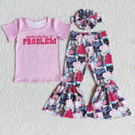 E8-4 Somebody's Problem Girl Seamless Print Outfit-promotion 2024.2.24