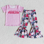 E8-4 Somebody's Problem Girl Seamless Print Outfit-promotion 2024.2.24