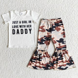 E8-20 Just A Girl In Love With Her Daddy Girl Cow Print Outfit-promotion 2024.2.24