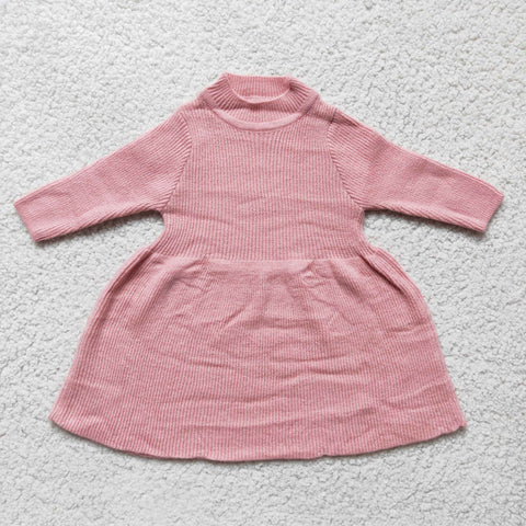 Girl Pink Sweaters Dresses