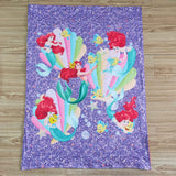 Baby Purple Cartoon Minky Blanket