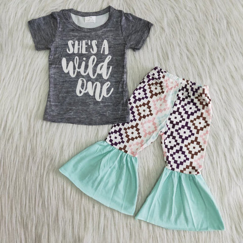 Clearance She is A Wild One Girl Outfit