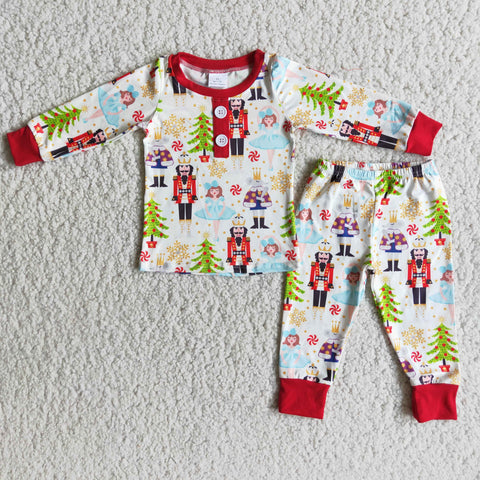 Boy Christmas Cartoon Pajamas Outfit