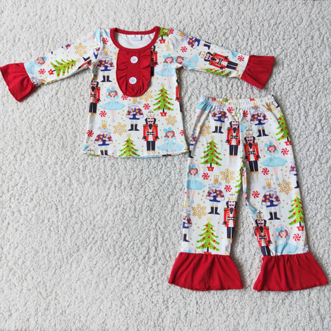 Girl Christmas Cartoon Pajamas