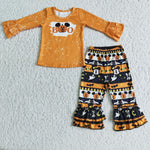 Girl Orange Boo Cartoon Outfit