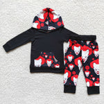 Clearance Boy Cartoon Clown Hoodie Outfit