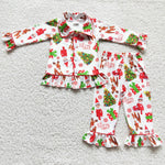 Girl Christmas Children Deer Pajamas Outfit