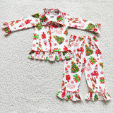 Baby Christmas Tree & Gifts Cardigan Pajamas Outfits