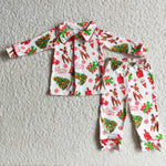 Baby Christmas Tree & Gifts Cardigan Pajamas Outfits