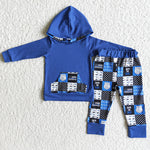 Back The Blue Boy Navy Hoodies Outfits