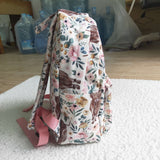 Little Kids Highland Cow Flower Print Backpack